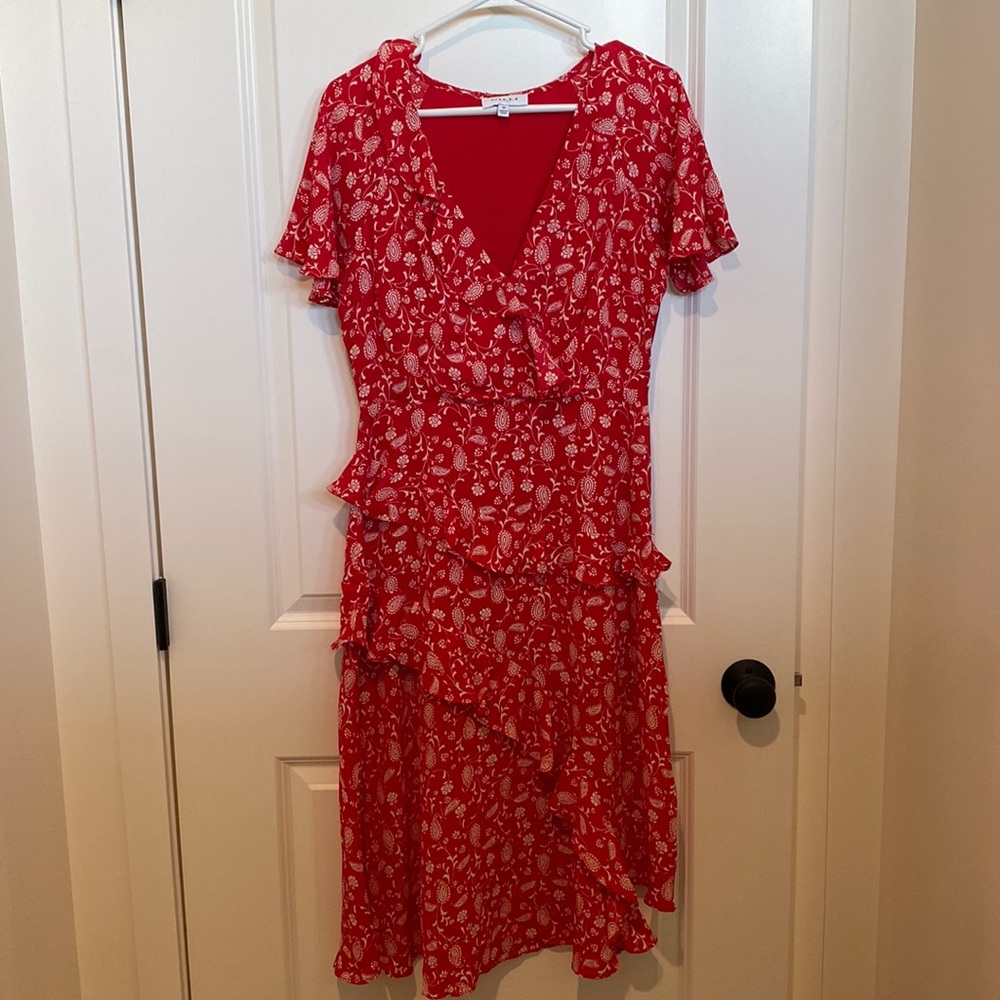 Ruffle Red Dress